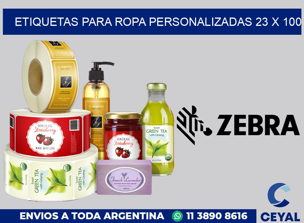 etiquetas para ropa personalizadas 23 x 100