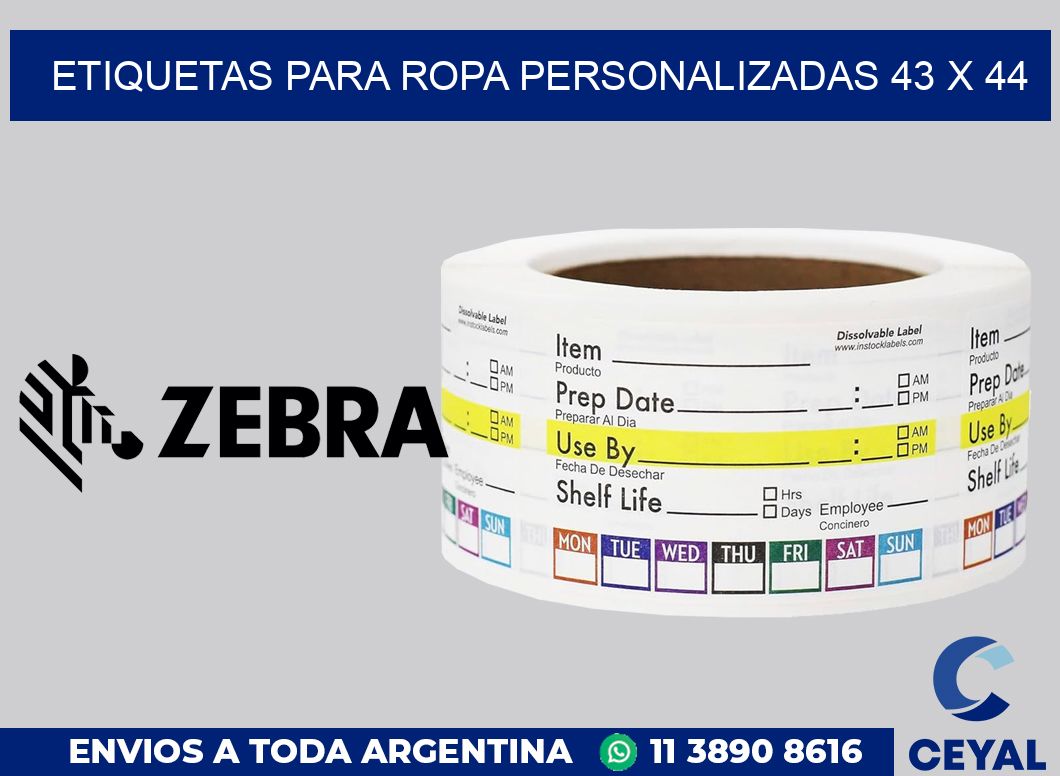 etiquetas para ropa personalizadas 43 x 44