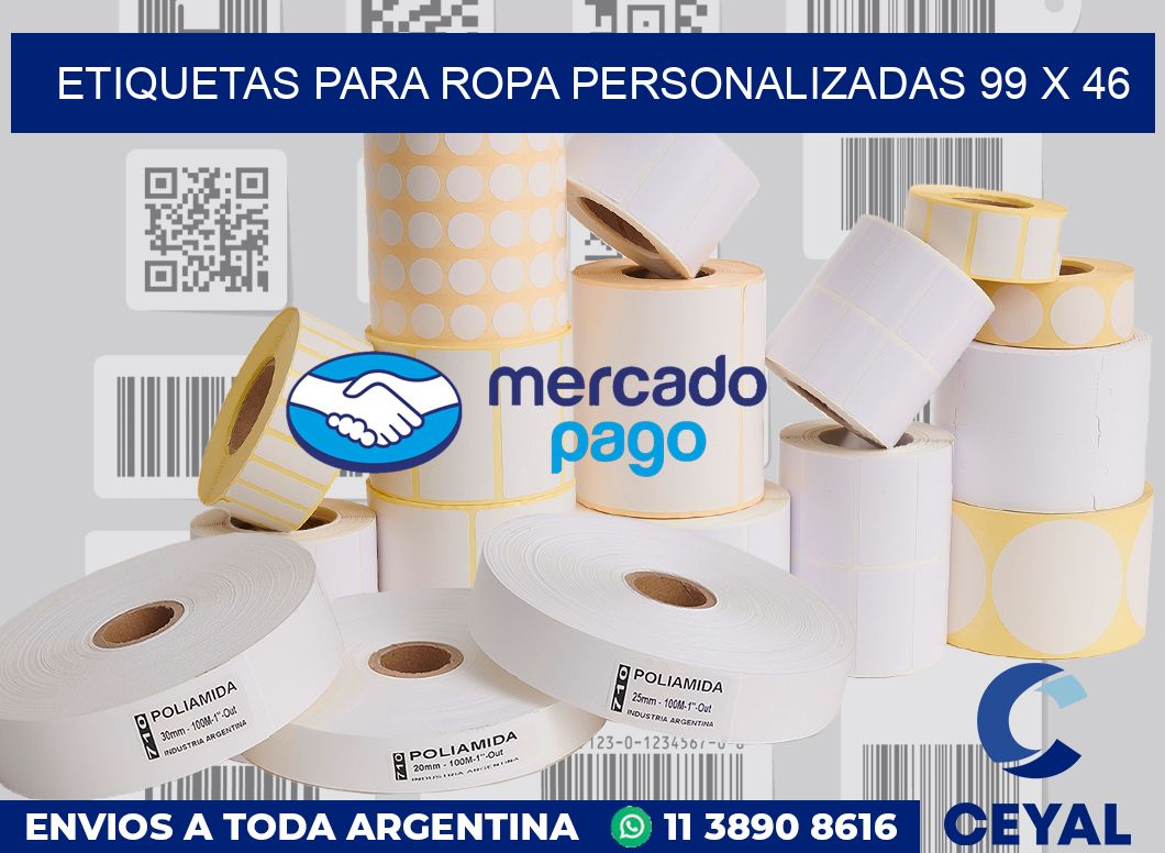 etiquetas para ropa personalizadas 99 x 46