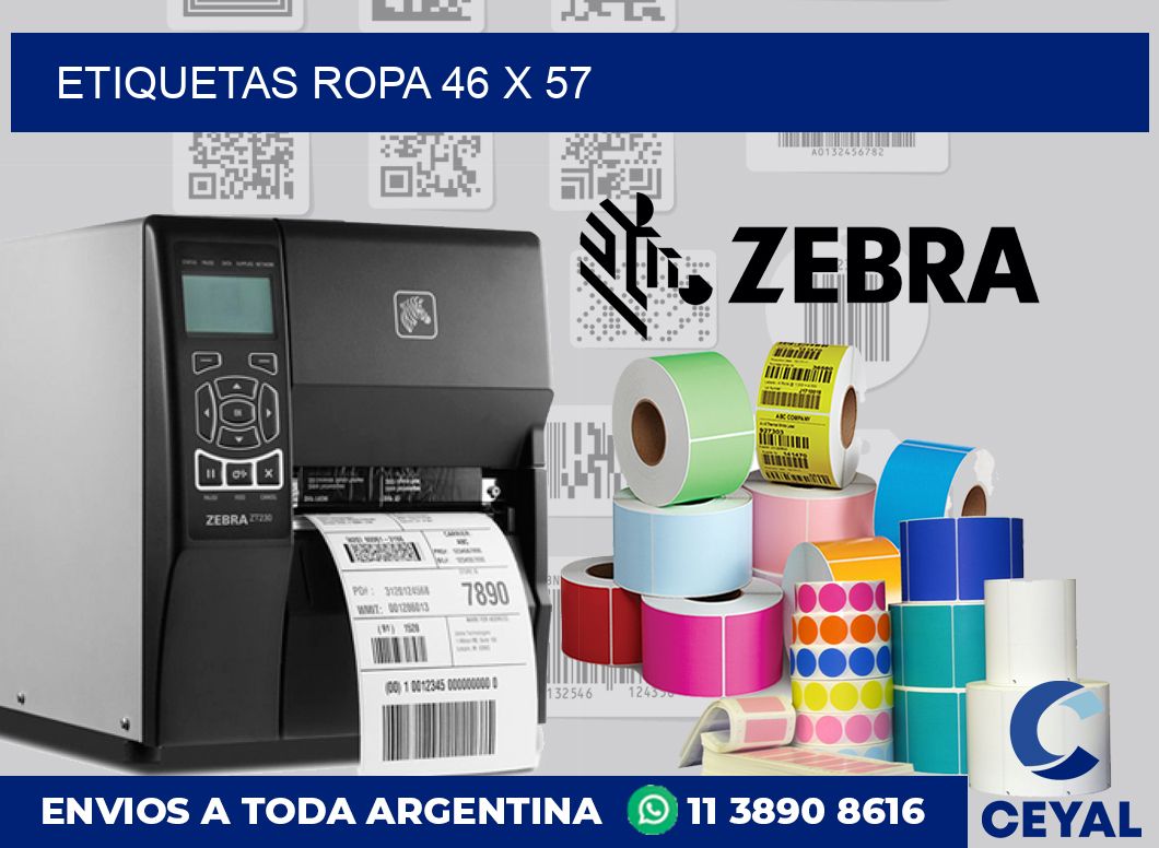 etiquetas ropa 46 x 57