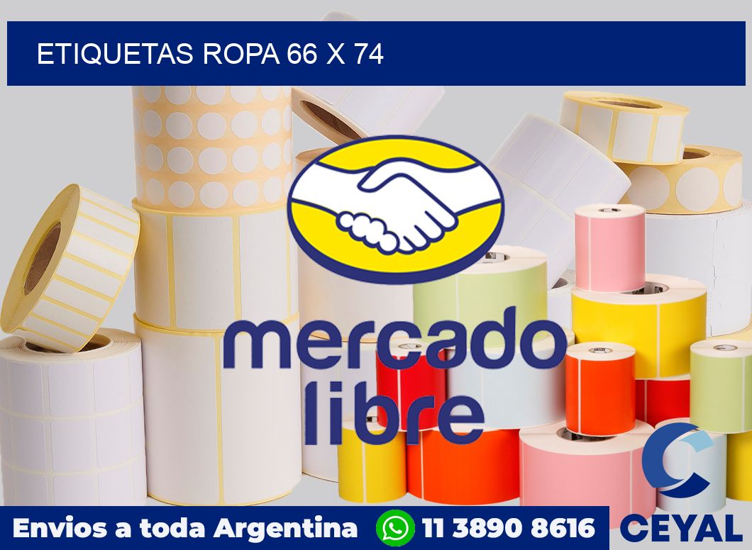 etiquetas ropa 66 x 74