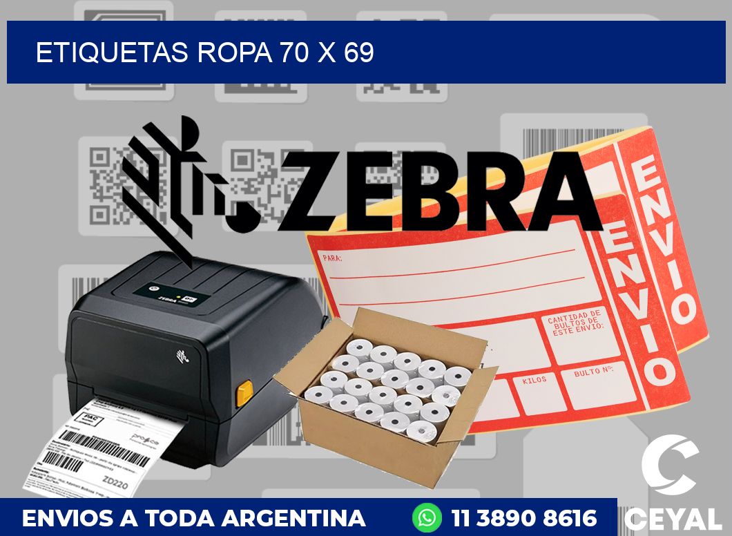 etiquetas ropa 70 x 69