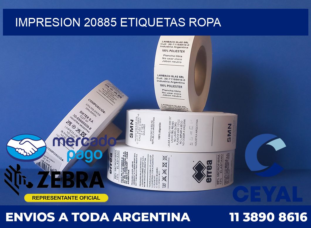 impresion 20885 etiquetas ropa