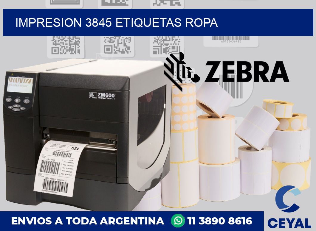 impresion 3845 etiquetas ropa