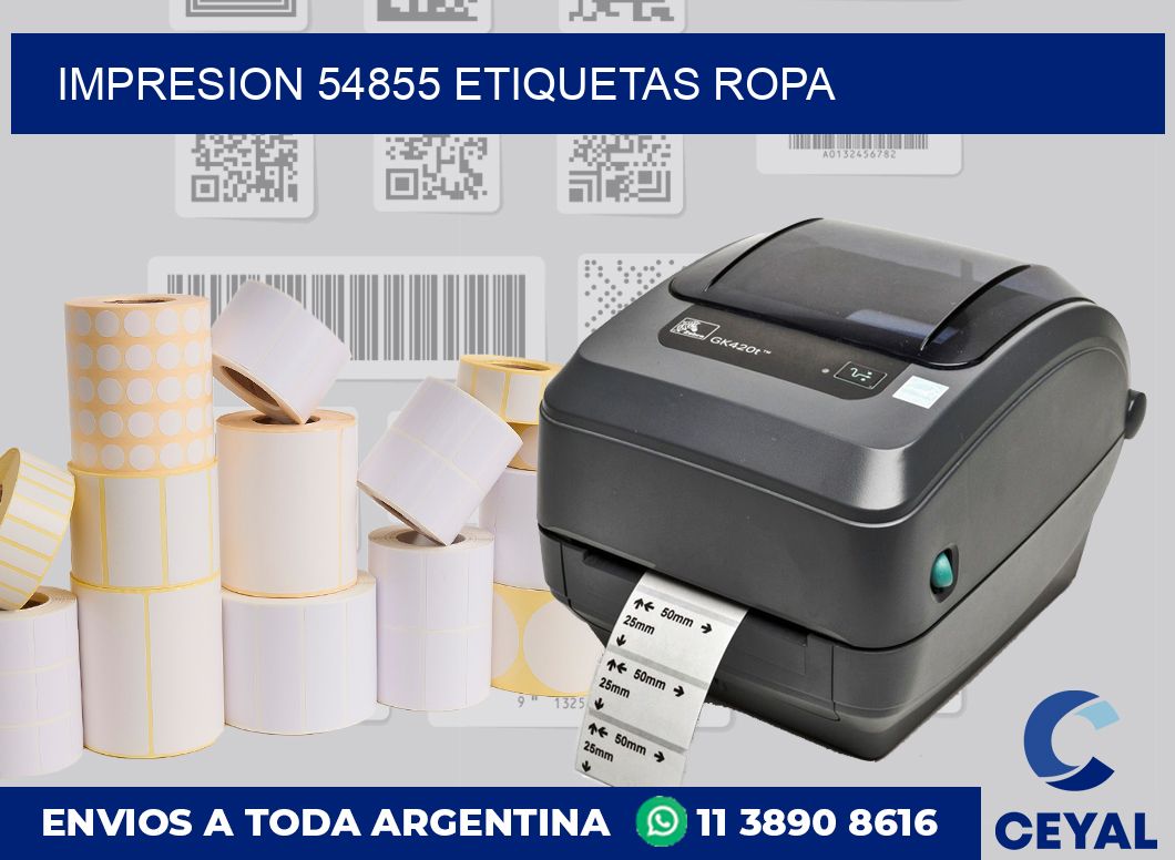 impresion 54855 etiquetas ropa