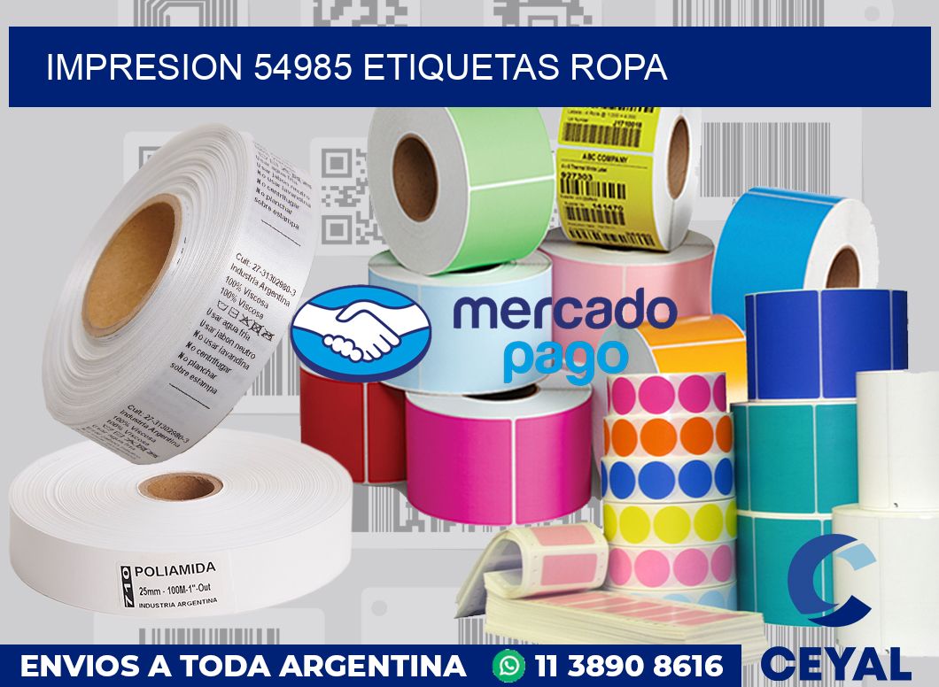 impresion 54985 etiquetas ropa