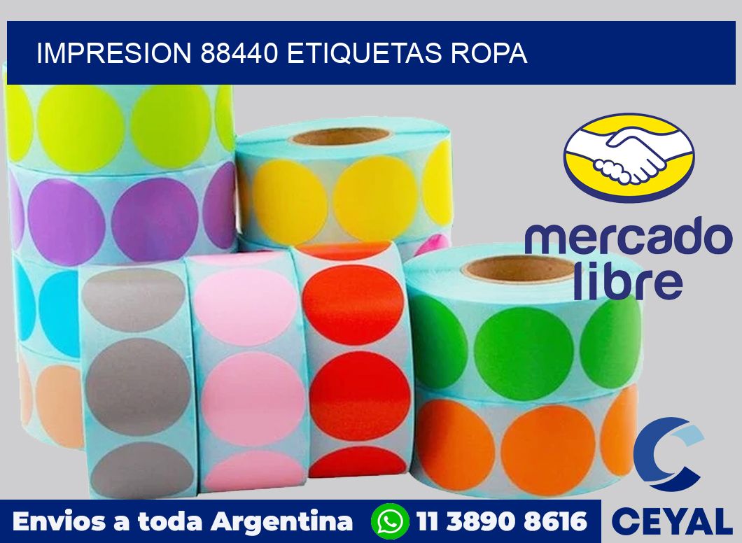 impresion 88440 etiquetas ropa