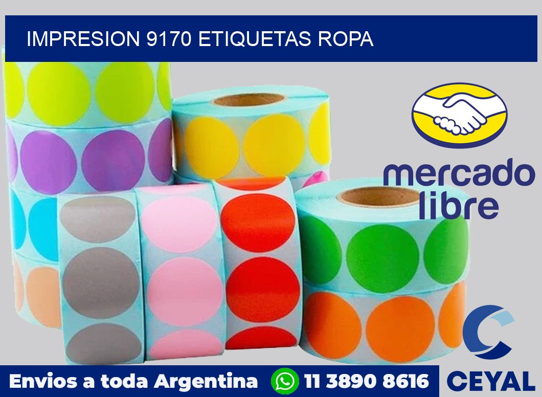 impresion 9170 etiquetas ropa