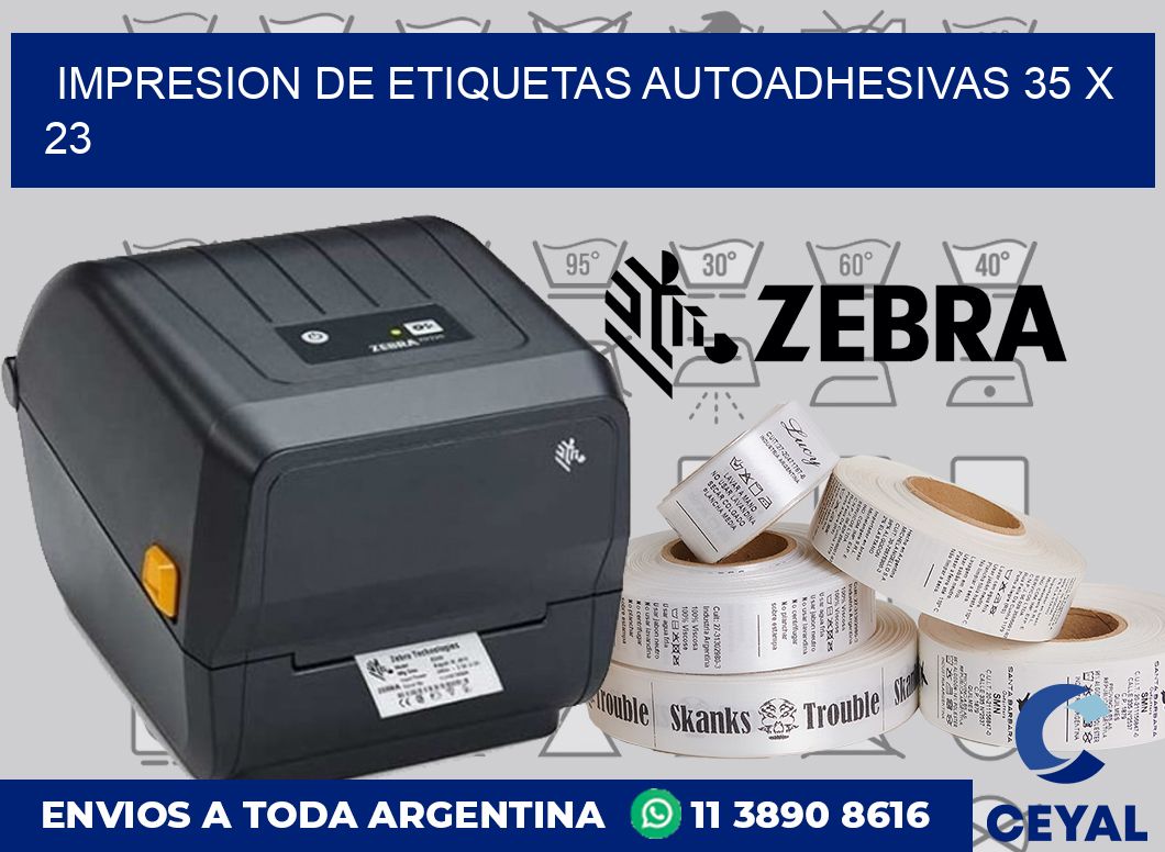 impresion de etiquetas autoadhesivas 35 x 23