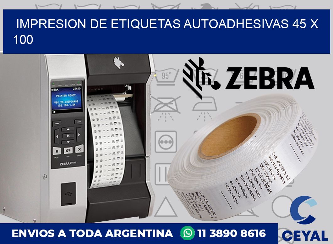 impresion de etiquetas autoadhesivas 45 x 100