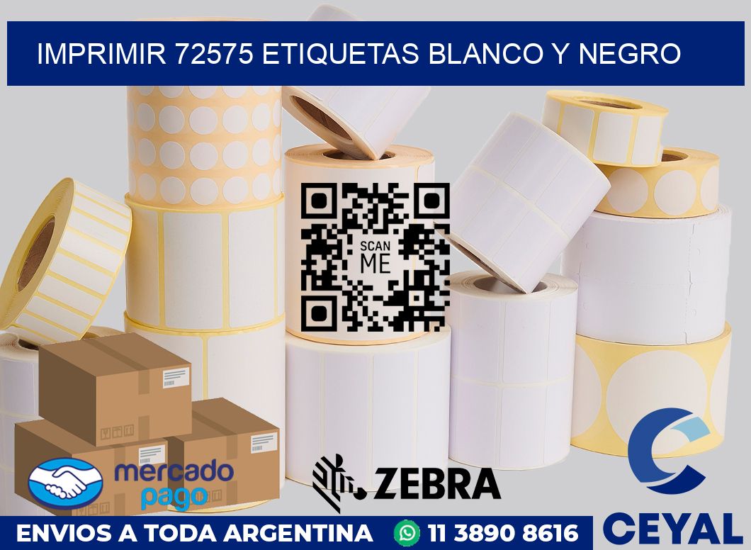 imprimir 72575 etiquetas blanco y negro