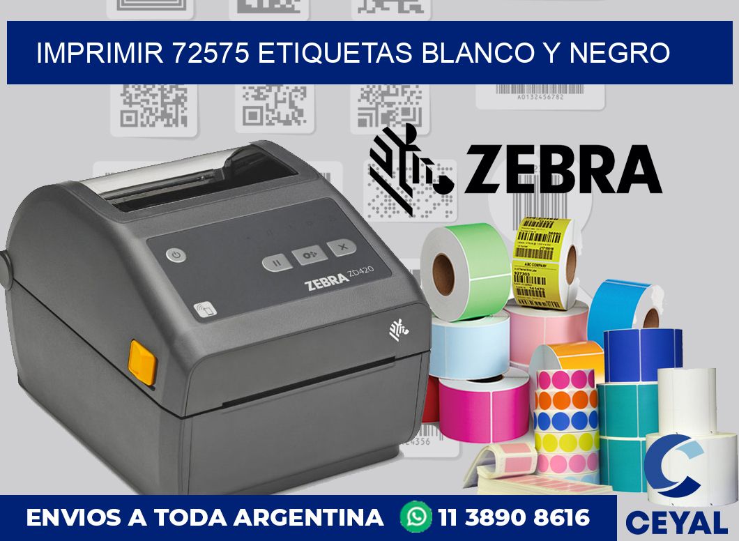 imprimir 72575 etiquetas blanco y negro