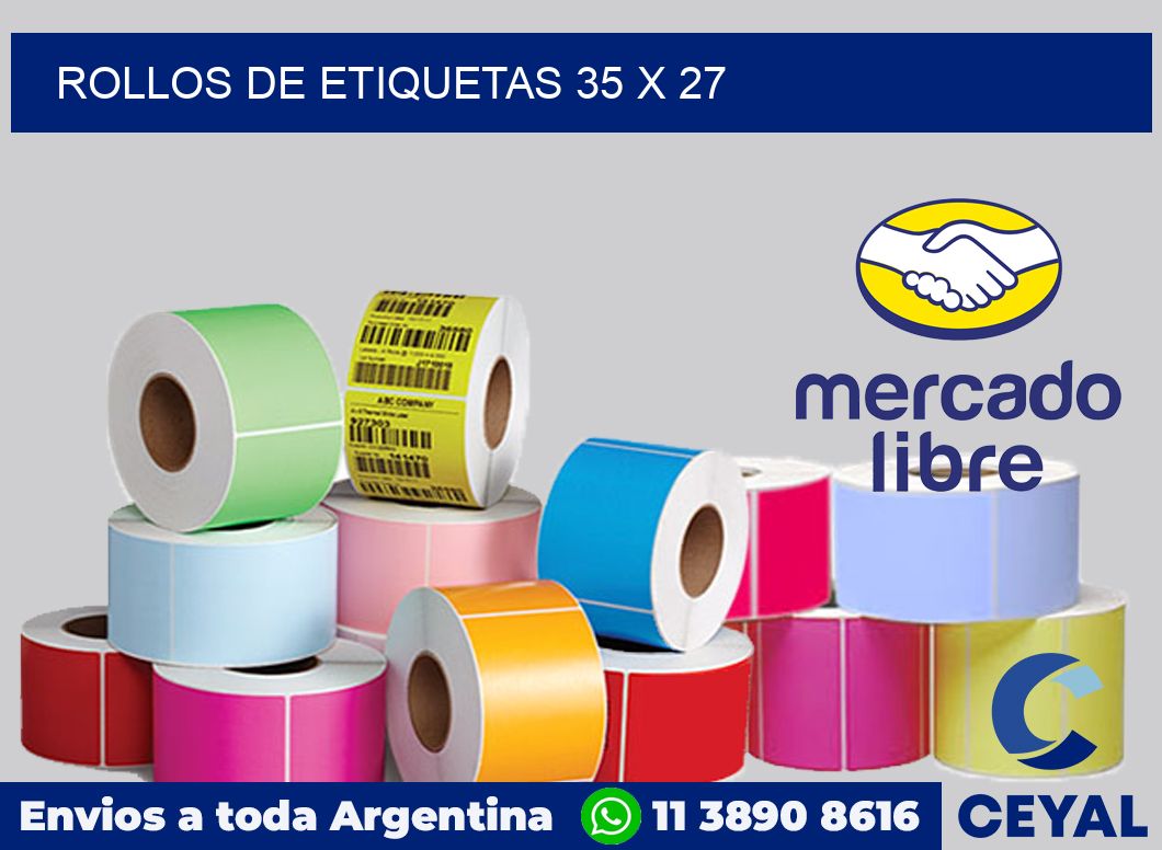 rollos de etiquetas 35 x 27