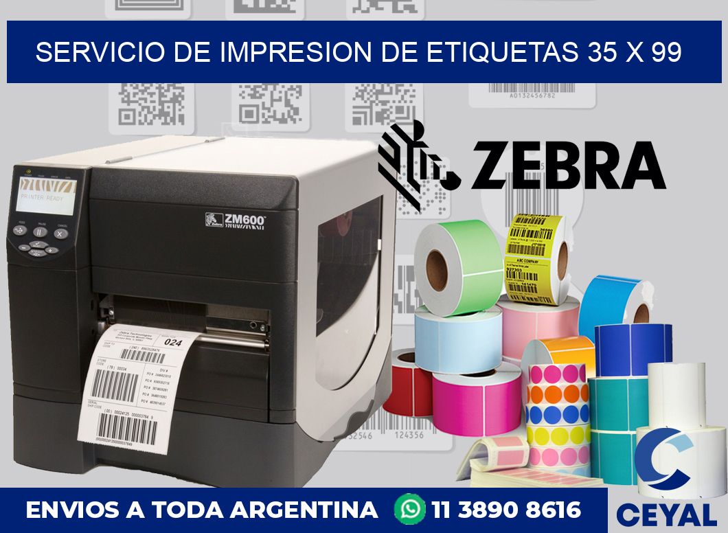 servicio de impresion de etiquetas 35 x 99