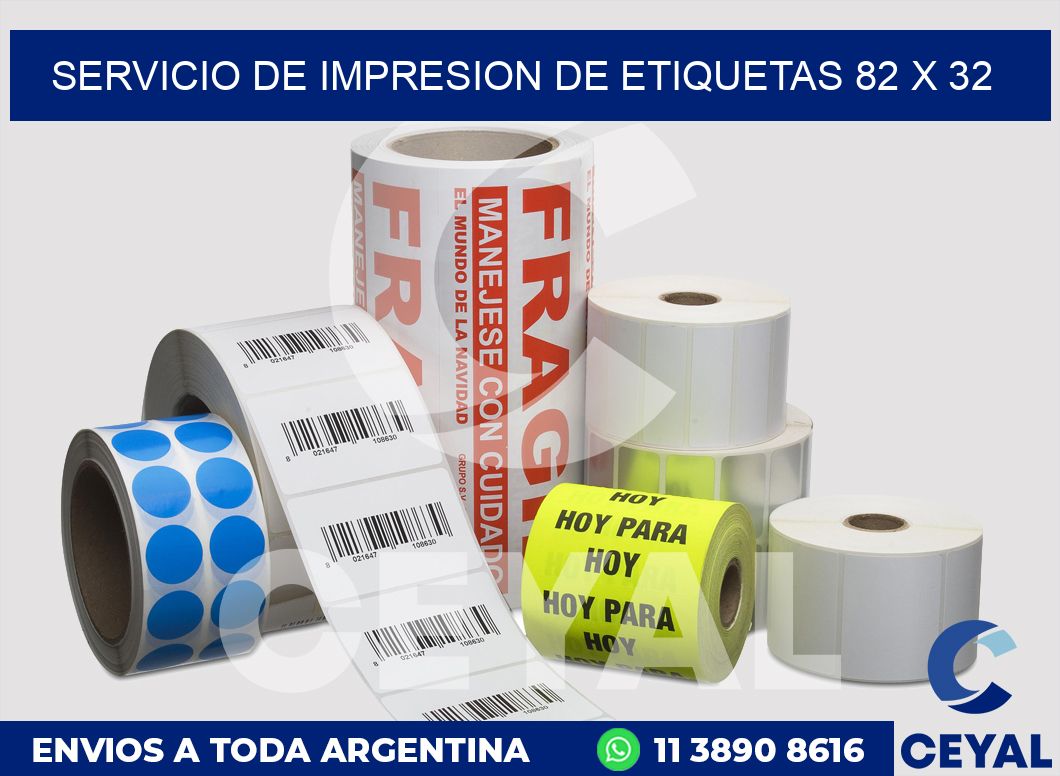 servicio de impresion de etiquetas 82 x 32