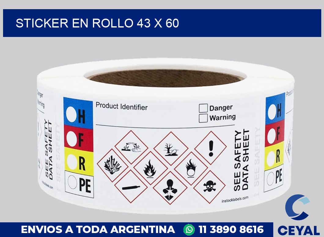 sticker en rollo 43 x 60