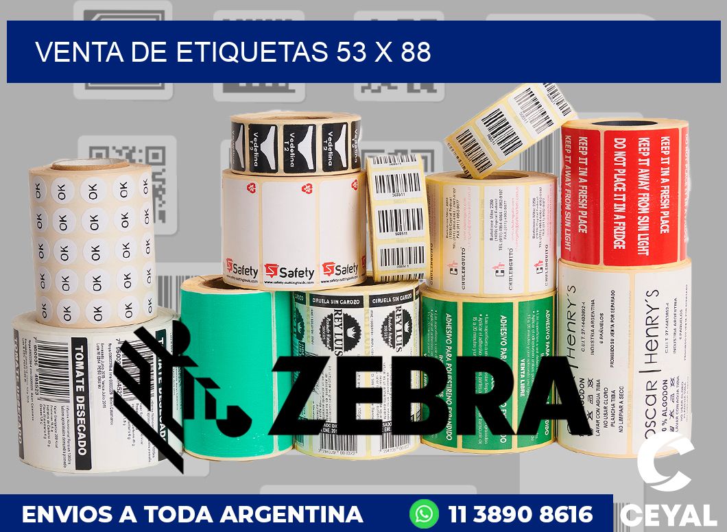 venta de etiquetas 53 x 88