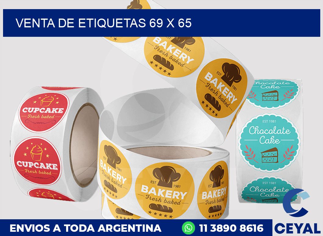 venta de etiquetas 69 x 65