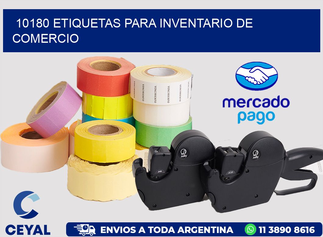 10180 ETIQUETAS PARA INVENTARIO DE COMERCIO