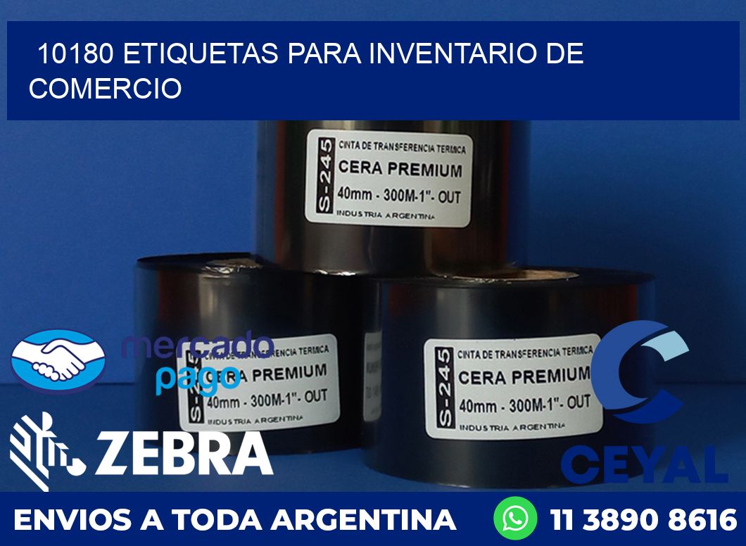 10180 ETIQUETAS PARA INVENTARIO DE COMERCIO