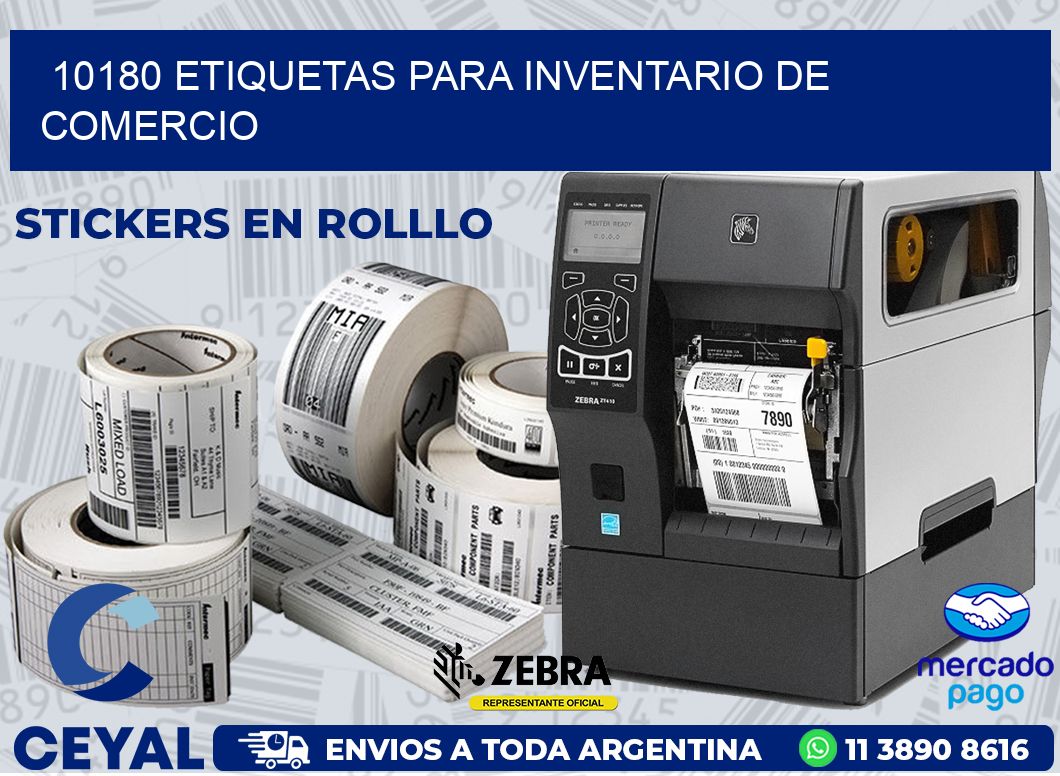 10180 ETIQUETAS PARA INVENTARIO DE COMERCIO