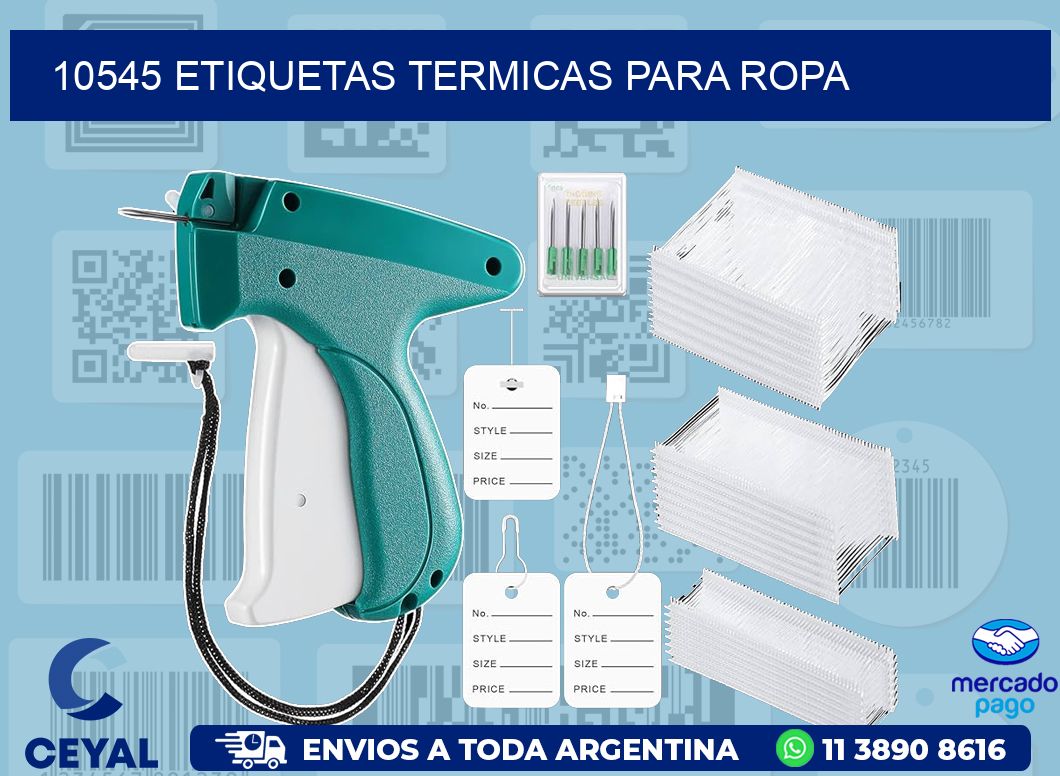 10545 ETIQUETAS TERMICAS PARA ROPA