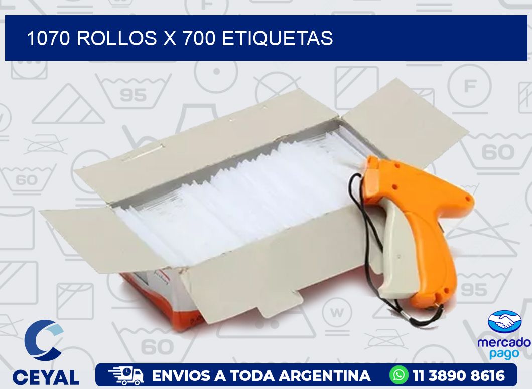 1070 ROLLOS X 700 ETIQUETAS