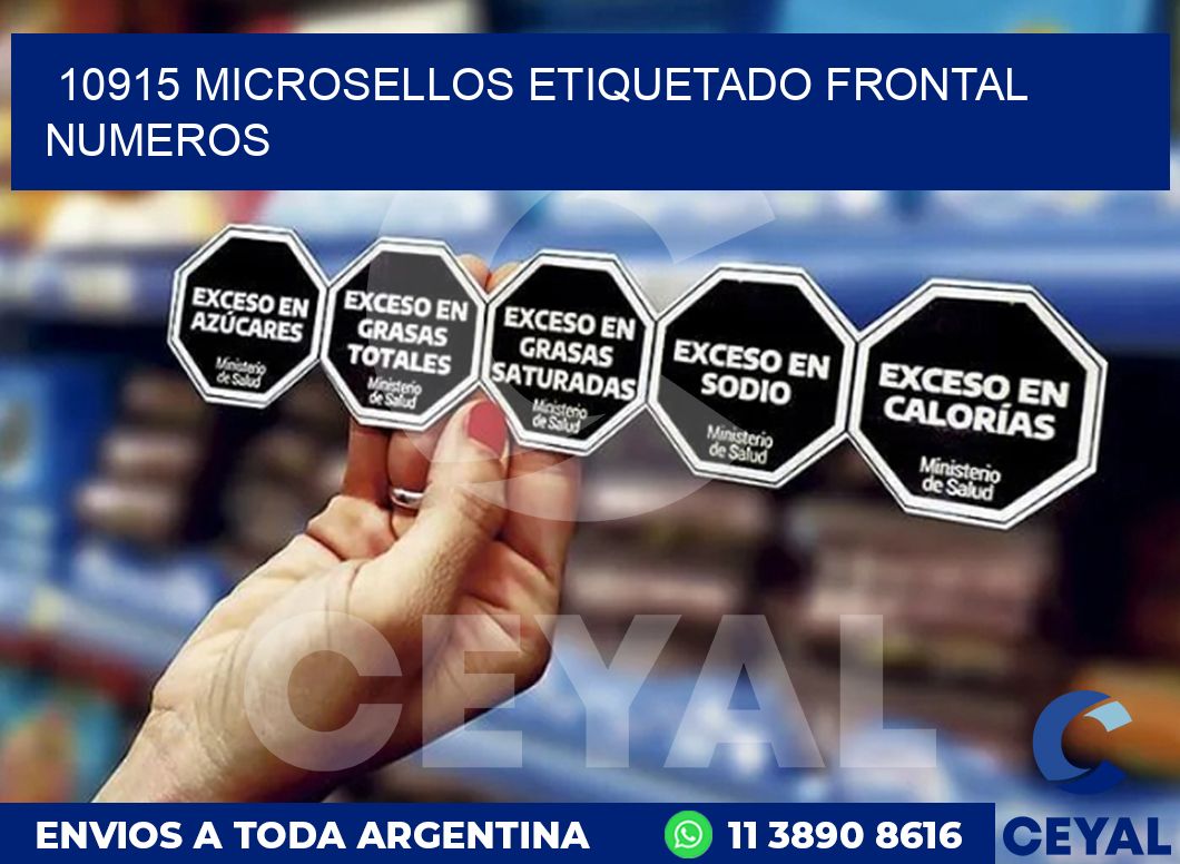 10915 MICROSELLOS ETIQUETADO FRONTAL NUMEROS