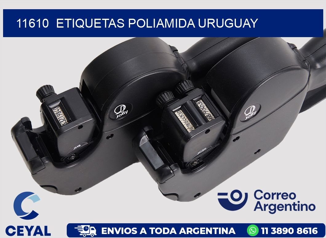 11610  ETIQUETAS POLIAMIDA URUGUAY
