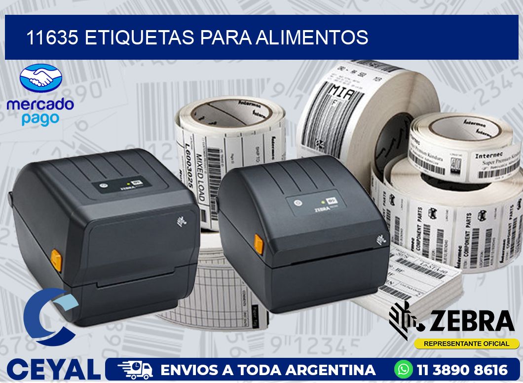 11635 ETIQUETAS PARA ALIMENTOS