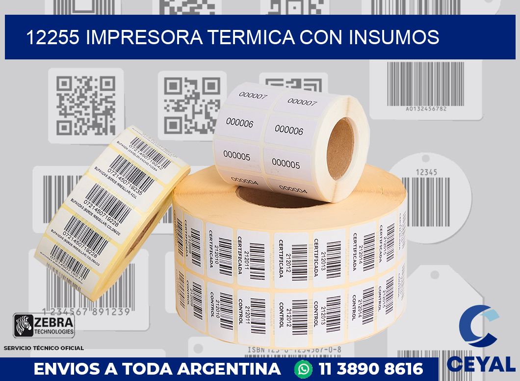 12255 IMPRESORA TERMICA CON INSUMOS