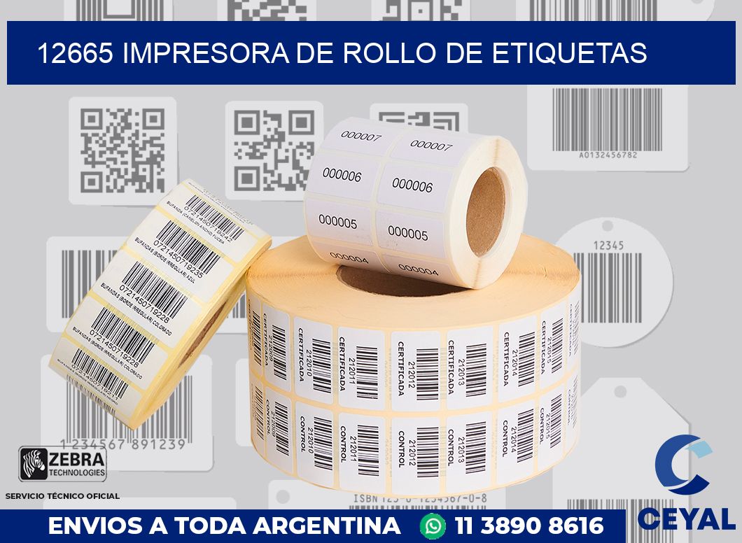 12665 IMPRESORA DE ROLLO DE ETIQUETAS