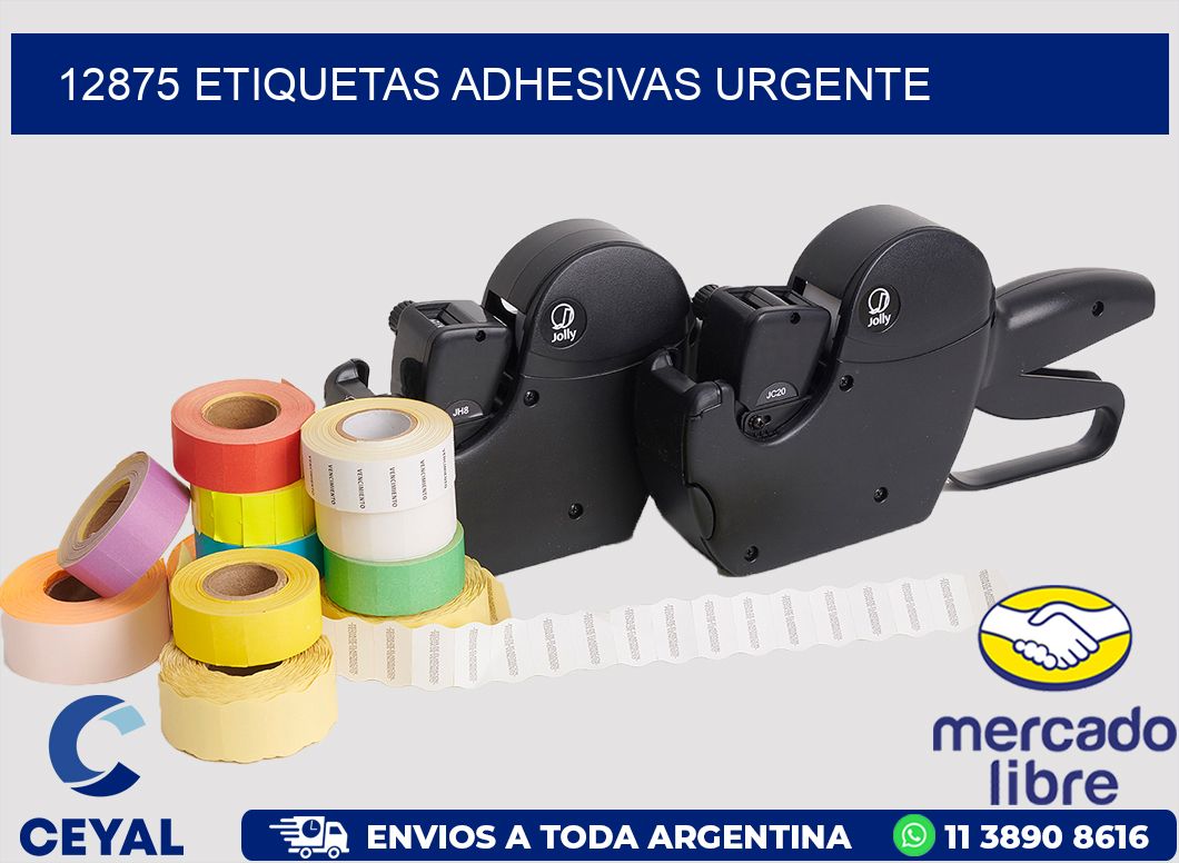 12875 ETIQUETAS ADHESIVAS URGENTE