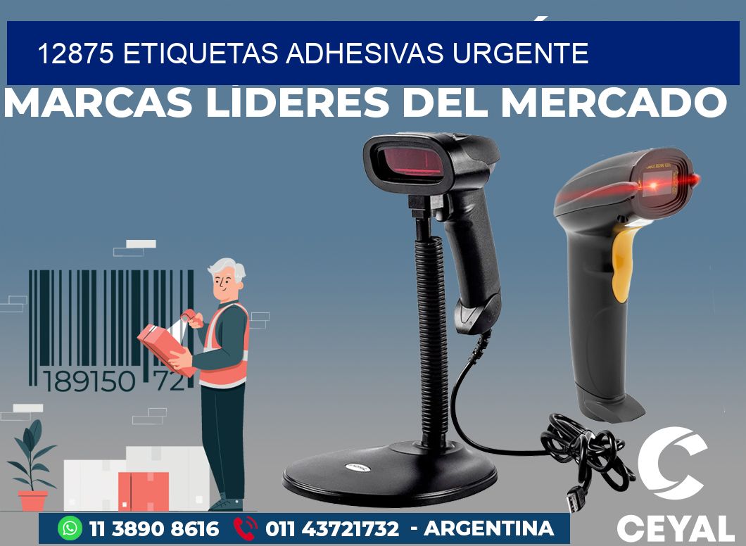 12875 ETIQUETAS ADHESIVAS URGENTE