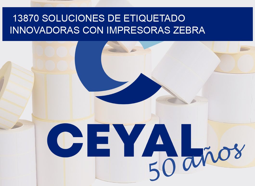 13870 SOLUCIONES DE ETIQUETADO INNOVADORAS CON IMPRESORAS ZEBRA