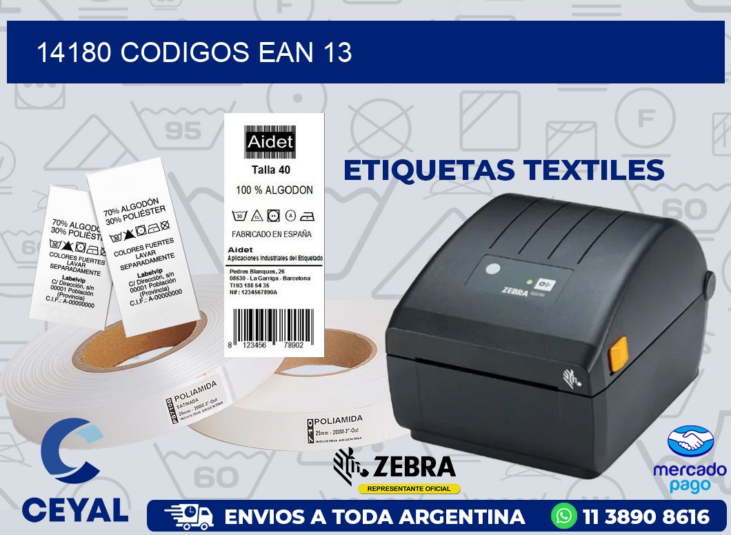 14180 CODIGOS EAN 13