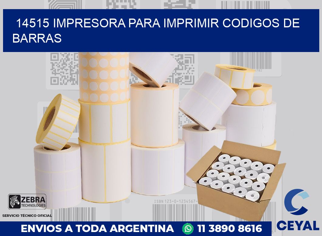 14515 IMPRESORA PARA IMPRIMIR CODIGOS DE BARRAS