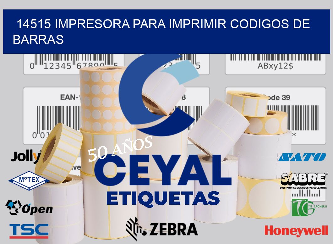 14515 IMPRESORA PARA IMPRIMIR CODIGOS DE BARRAS