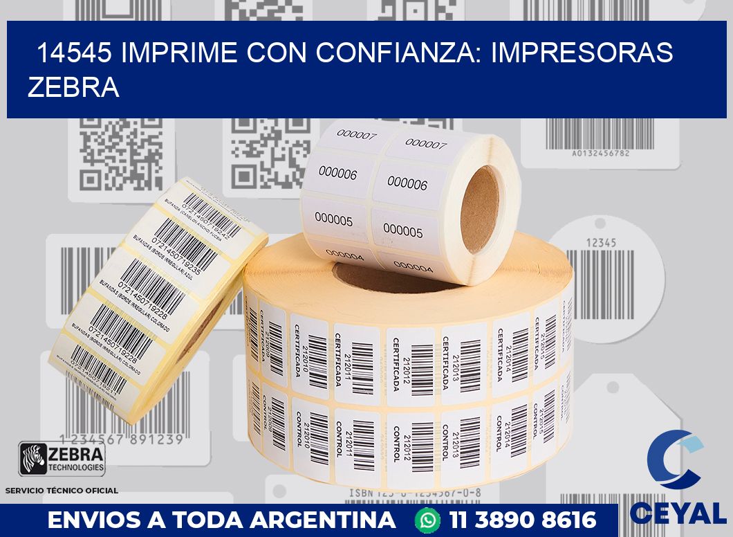 14545 IMPRIME CON CONFIANZA: IMPRESORAS ZEBRA