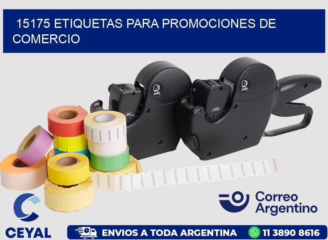 15175 ETIQUETAS PARA PROMOCIONES DE COMERCIO