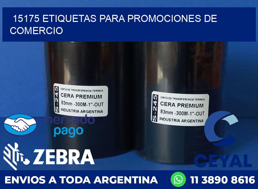 15175 ETIQUETAS PARA PROMOCIONES DE COMERCIO