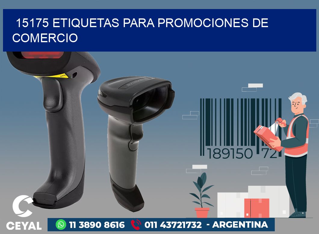 15175 ETIQUETAS PARA PROMOCIONES DE COMERCIO