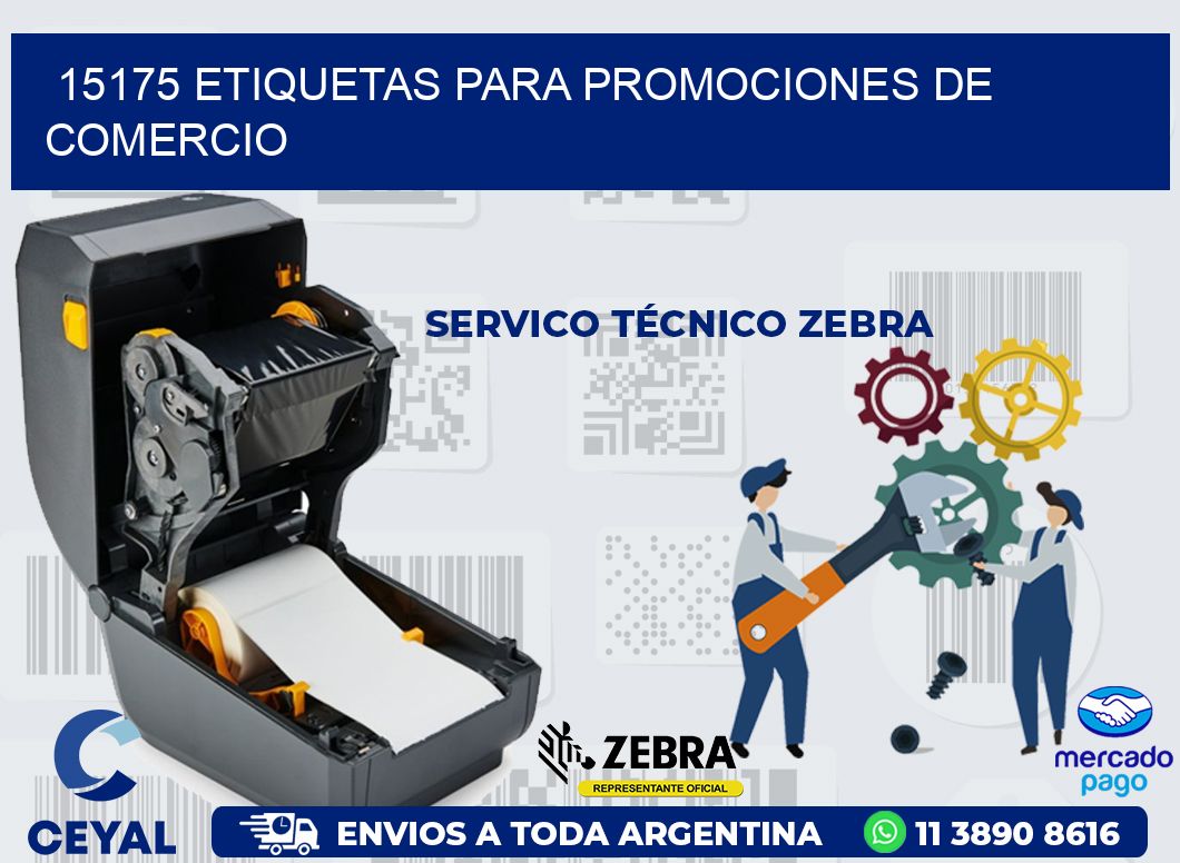 15175 ETIQUETAS PARA PROMOCIONES DE COMERCIO
