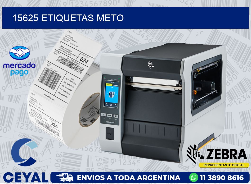 15625 ETIQUETAS METO