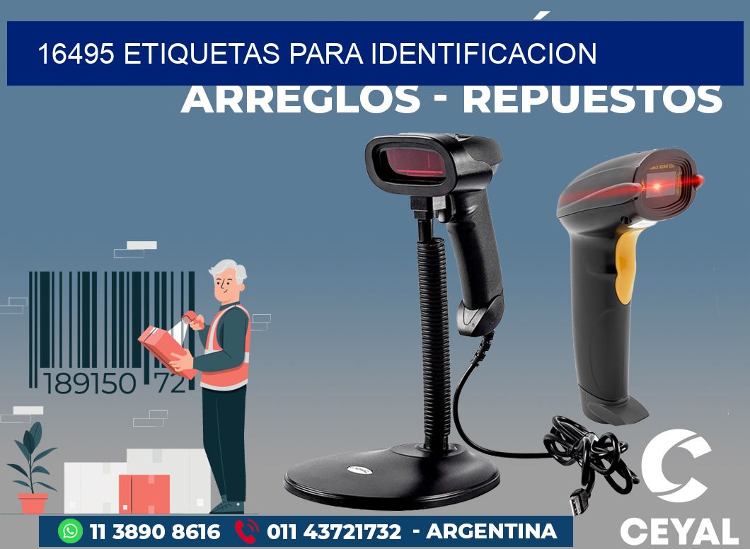 16495 ETIQUETAS PARA IDENTIFICACION
