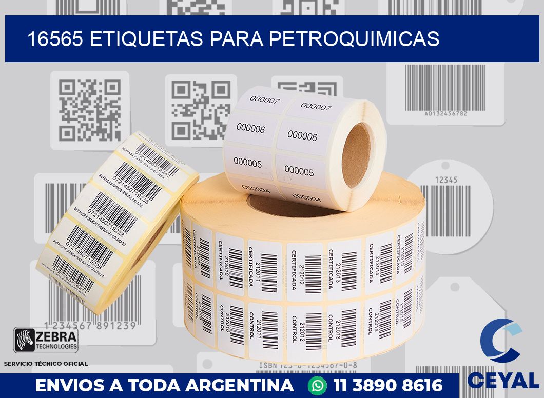 16565 ETIQUETAS PARA PETROQUIMICAS
