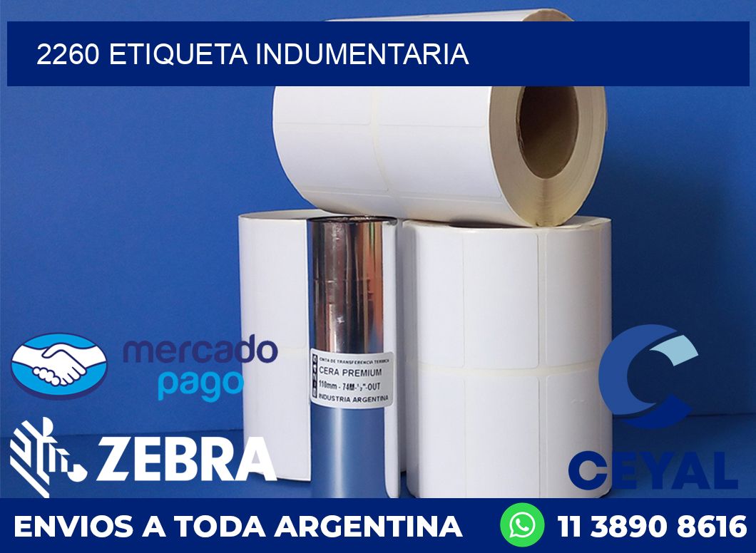 2260 ETIQUETA INDUMENTARIA