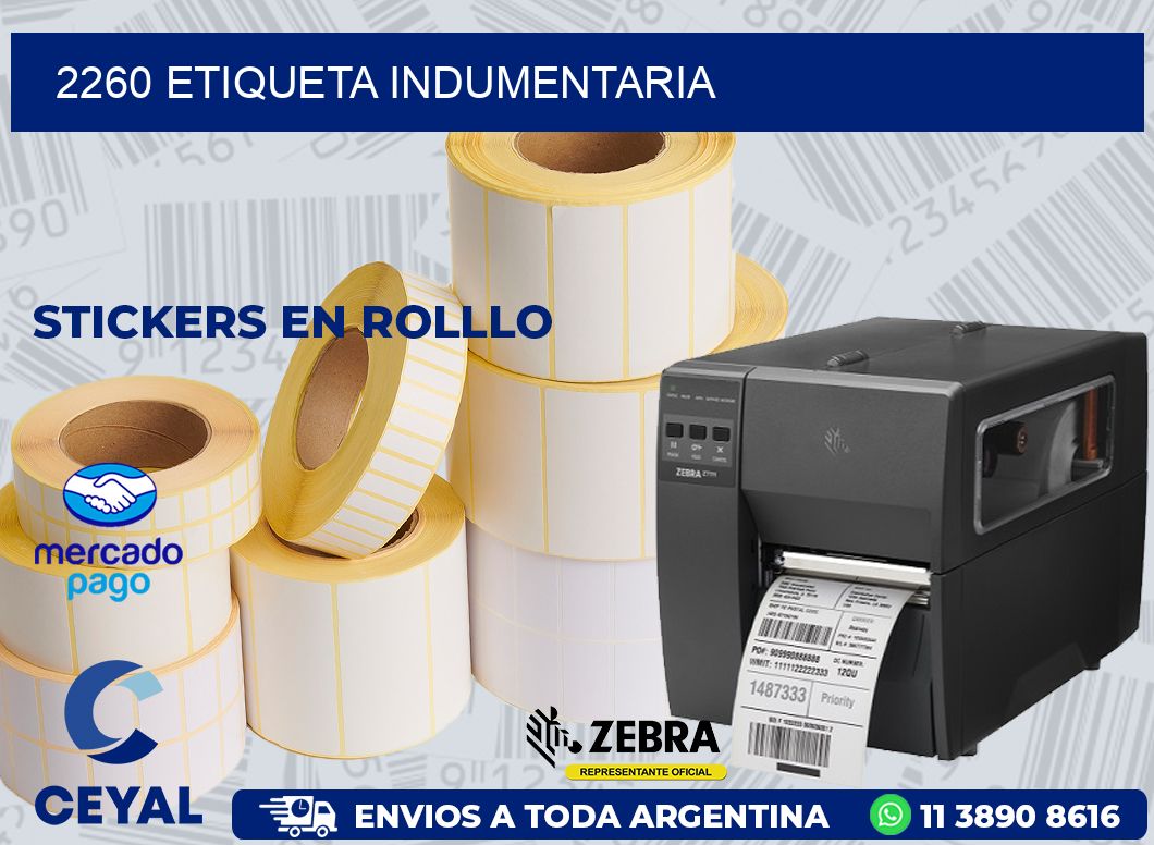 2260 ETIQUETA INDUMENTARIA