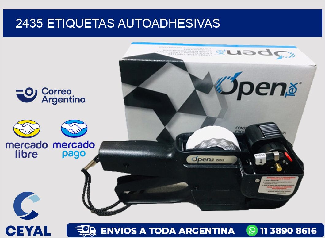 2435 ETIQUETAS AUTOADHESIVAS