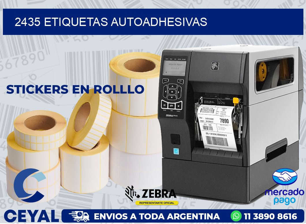 2435 ETIQUETAS AUTOADHESIVAS
